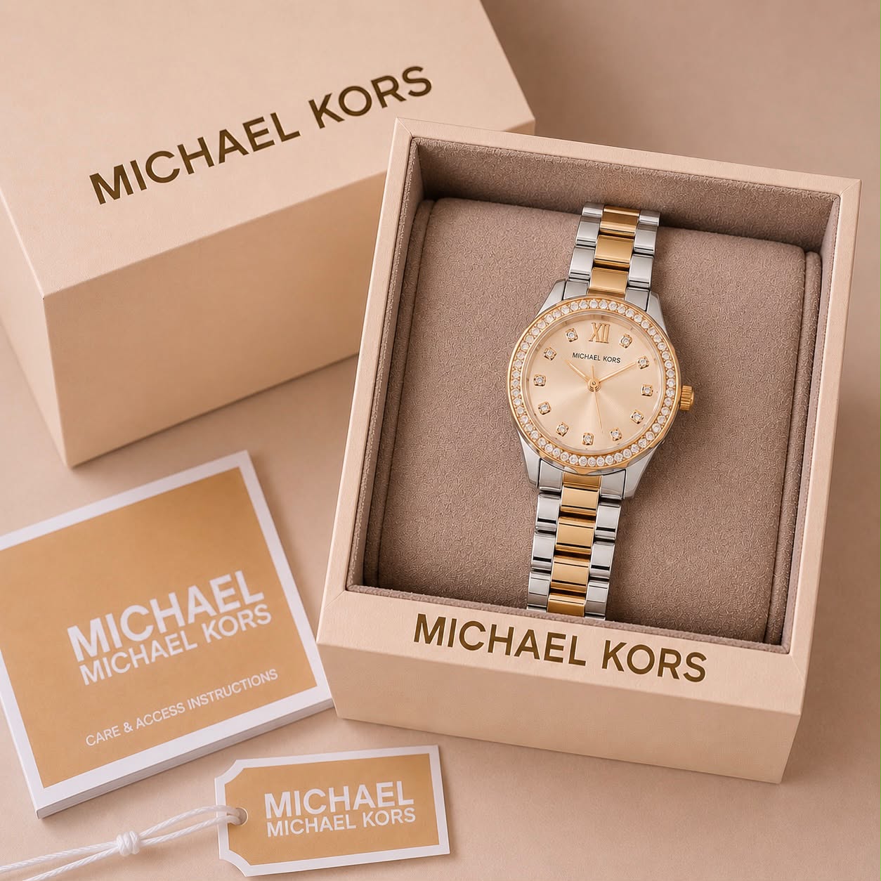 Michael kors two' tone stone