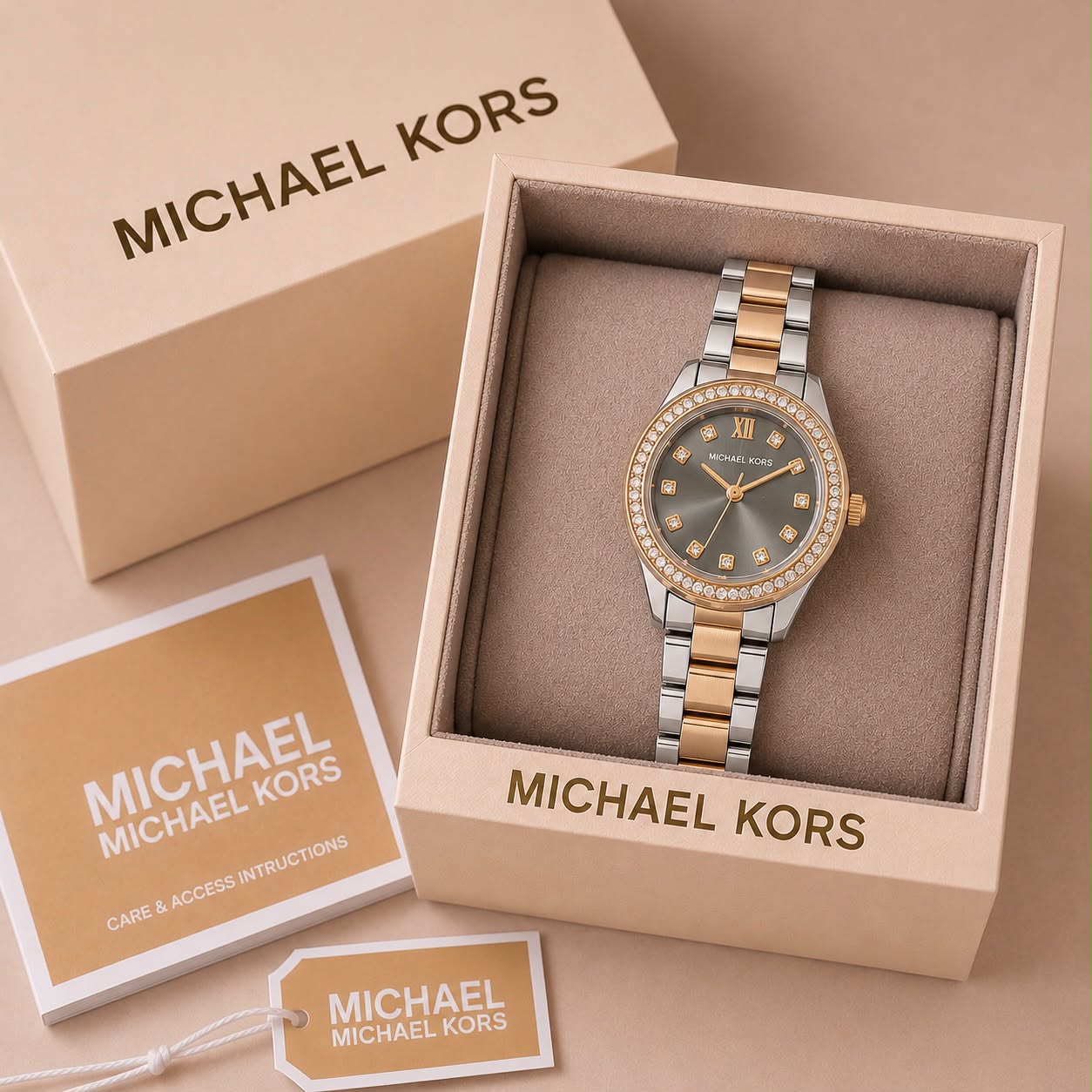 Michael kors two' tone stone