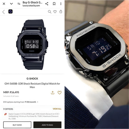 G-Shock 5600 METAL BLACK
