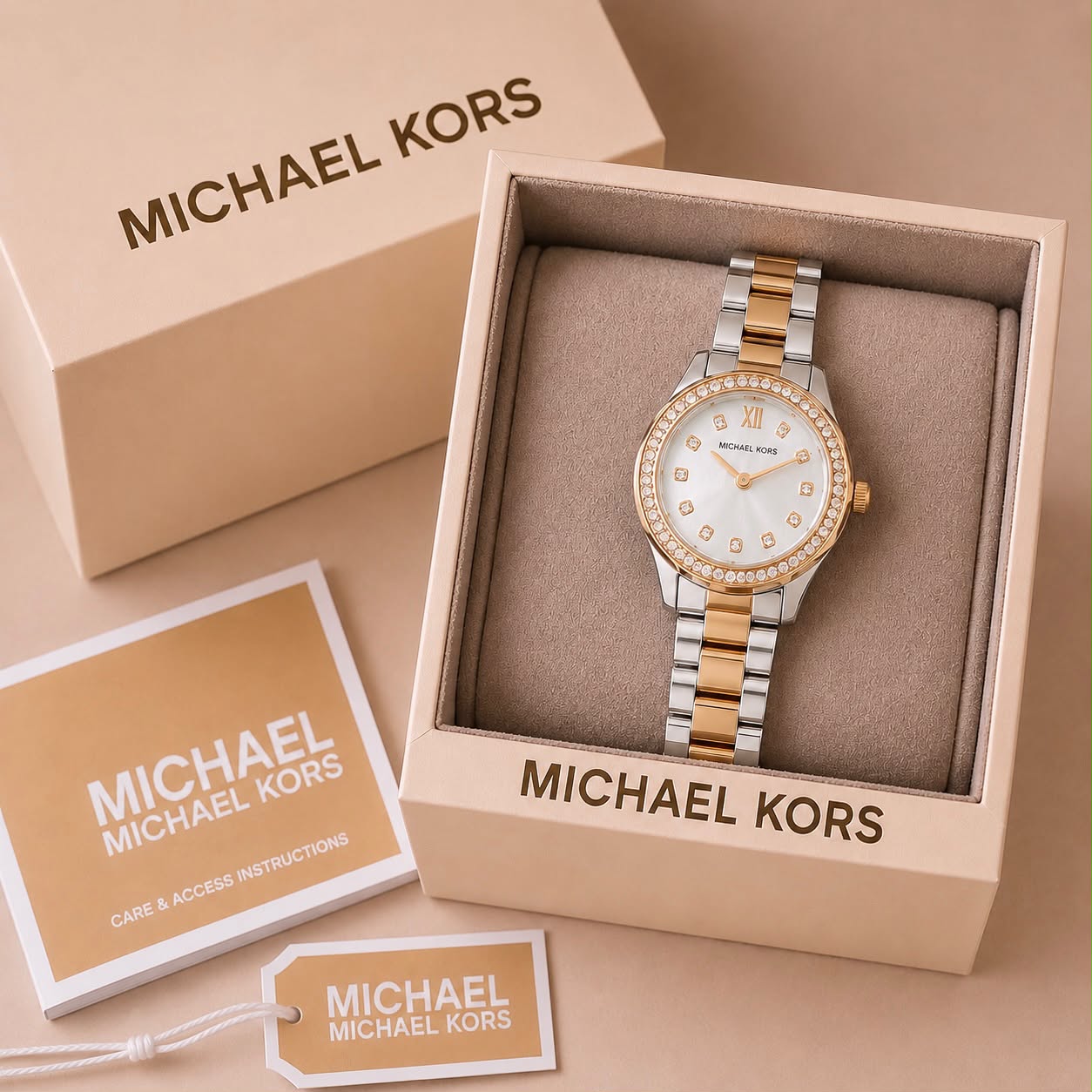 Michael kors two' tone stone